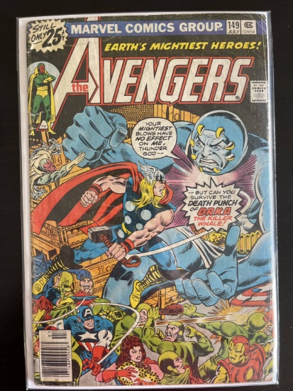 The Avengers Comic #149 Marvel 1976 Bronze Age