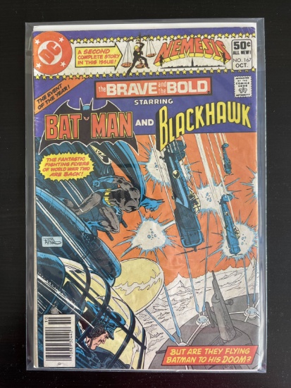 the Brave and the Bold Comic #167 DC 1980 Bronze Age Batman and Blackhawk