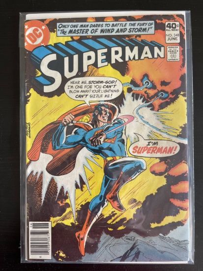 Superman Comic #348 DC 1980 Bronze Age