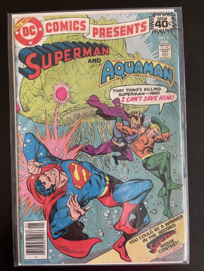 DC Comics Presents Superman and Aquaman Comic #5 DC 1979 Bronze Age