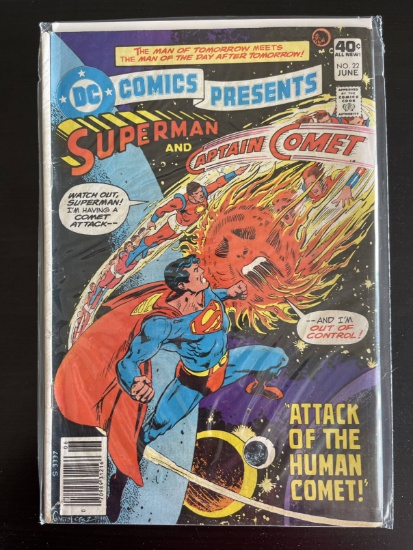 DC Comics Presents Superman and Captain Comet Comic #22 DC 1980 Bronze Age