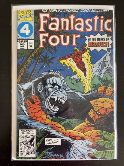 Fantastic Four Comic #360 Marvel 1992 Key 1st Appearance of Dreadface
