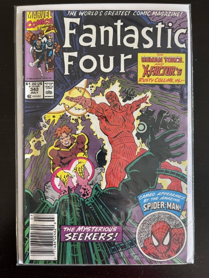 Fantastic Four Comic #342 Marvel 1990 Copper Age Rusty Collins