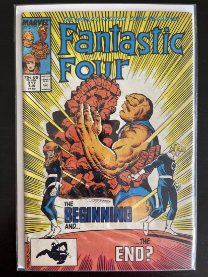 Fantastic Four Comic #317 Marvel 1988 Copper Age Joe Sinnott