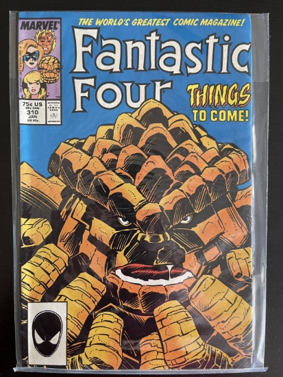 Fantastic Four Comic #310 Marvel 1988 Key Ms. Marvel, Sharon Ventura mutates into She-Thing