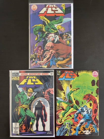 The Fly Comics #3-5 Red Circle Reintroduction of Classic Character 1983 Bronze Age