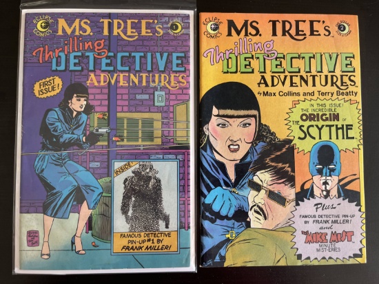 Ms Tree Thrilling Detective Adventures Comics #1-2 Eclipse Comics 1982 Bronze Age