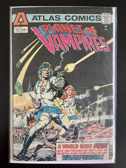 Planet of Vampires Comic #1 Atlas Comics 1975 Bronze Age Key Inspired by Planet of the Apes