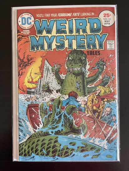 Weird Mystery Tales Comic #18 DC 1975 Key 1 Page promotional story featuring Lucien the Librarian