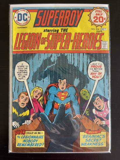 Superboy Comic #204 DC 1974 Bronze Age Legion of Super-Heroes