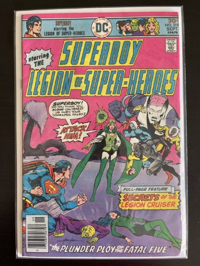 Superboy Comic #219 DC 1976 Bronze Age Legion of Super-Heroes