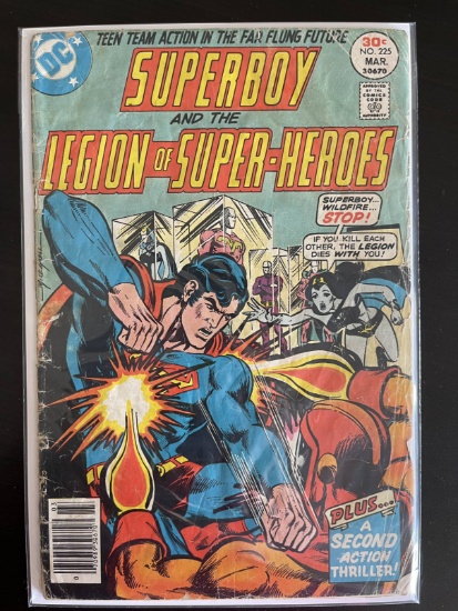 Superboy Comic #225 DC 1977 Bronze Age Legion of Super-Heroes