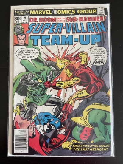 Super-Villain Team-Up Comic #9 Marvel 1976 Bronze Age Doctor Doom and the savage Sub-Mariner Key Bat