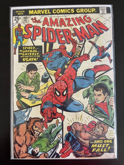 The Amazing Spider-Man Comic #140 Marvel 1975 Bronze Age Key 1st Appearance of Gloria Grant