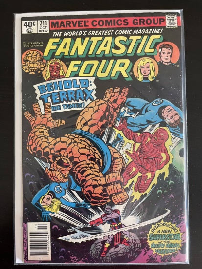 Fantastic Four Comic #211 Marvel 1979 Bronze Age Key 1st Appearance of Terrax the Tamer