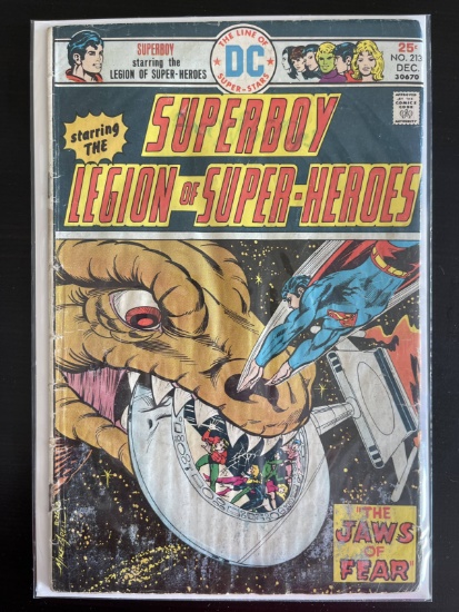 Superboy Comic #213 DC 1975 Bronze Age Legion of Super-Heroes