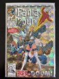 Fantastic Four Comic #375 Marvel 1993 Rise of Doom Holographic Cover