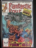 Fantastic Four Comic #320 Marvel 1988 Copper Age Shadow of Dr Doom Key Doom vs Thing vs Hulk Cover