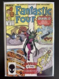Fantastic Four Comic #306 Marvel 1987 Diablo 75 Cents Copper Age InHumans