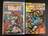 The Brute #2 & John Targitt Man-Stalker #2 Atlas Comics 1975 Bronze Age Dick Giordano