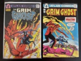 The Grim Ghost Comics #1 & #3 Atlas Comics 1975 Bronze Age Key 1st appearance of The Grim Ghost