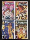 Complete Mini Series Firestar Comics #1-4 Marvel 1986 Copper Age X-Men New Mutants White Queen