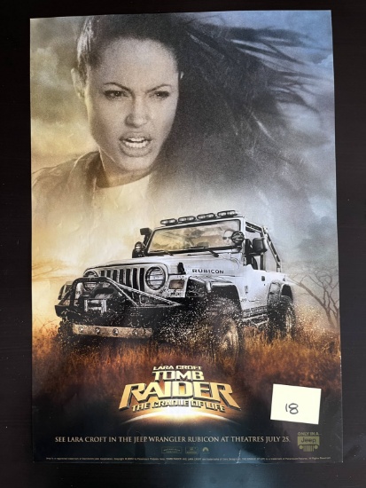 Tomb Raider/2003 Jeep Advertising Poster