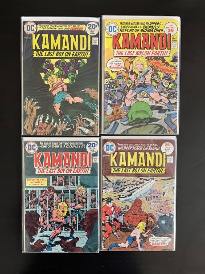 4 Kamandi Comics #16-17, #27 & #30 Jack Kirby Originals DC Comics 20 Cents Bronze Age 1974