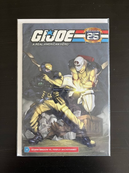 GI Joe Comic 25th Anniversary #4 Storm Shadow vs Firefly Comic Offered With Toys