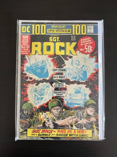 100 Page Super Spectacular Comic #DC-16 Sgt Rock 50 Cents Bronze Age 1973