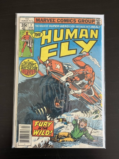Human Fly Comic #7 Marvel 35 Cents Bronze Age 1978 Snow Blind