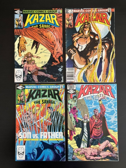 4 Issues of Ka-Zar The Savage Comics #5-7, & 12 Marvel 1981 Bronze Age