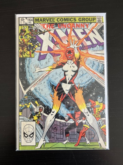 Uncanny X-Men Comic #164 Marvel 1982 Bronze Age Key 1st Appearance of Ms Marvel as Binary