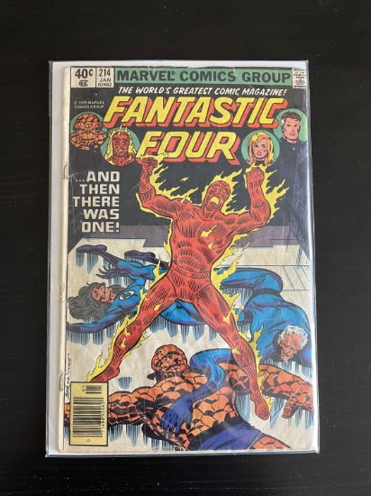 Fantastic Four Comic #214 Marvel 40 Cents 1979 Bronze Age Marv Wolfman
