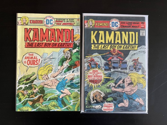2 Kamandi Comics #36-37 Jack Kirby Joe Kubert DC COmics 25 Cents Bronze Age 1975