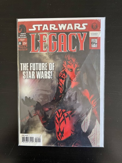 Star Wars LEGACY Comic #0 Dark Horse Key 1st Cover of Darth Talon