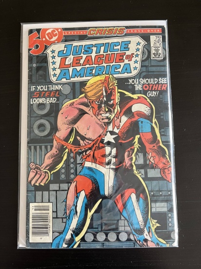 Justice League of America Comic #245 DC Crisis Crossover 1985 Bronze Age 75 Cents