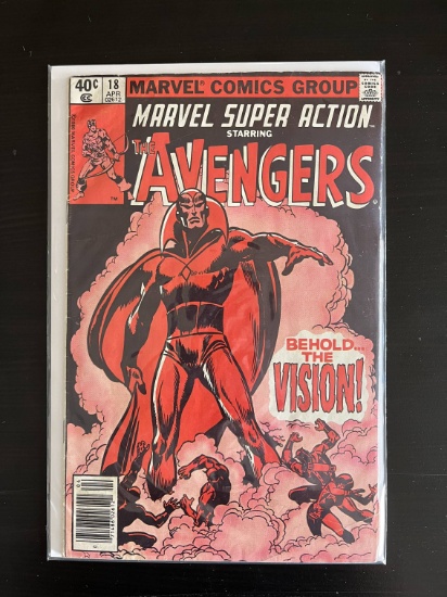 Marvel Super Action Comic #18 a Reprint of Avengers #57 Key 1st Appearance of Vision