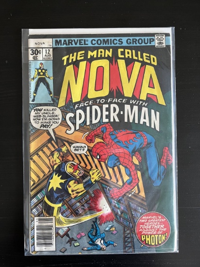 Man Called NOVA Comics #12 Marvel 1977 Bronze Age 30 Cents Key 1sy Appearance of Photon
