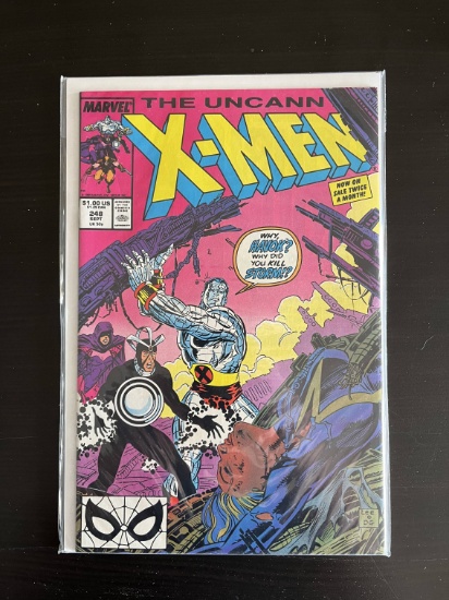 Uncanny X-Men Comic #248 Marvel 1989 Key 1st Published Artwork on the X-Men Title of Jim Lee