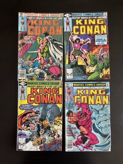 4 Issues of King Conan Comic #2, #4-6 Marvel 75 Cents 1980 Bronze Age Thoth-Amon