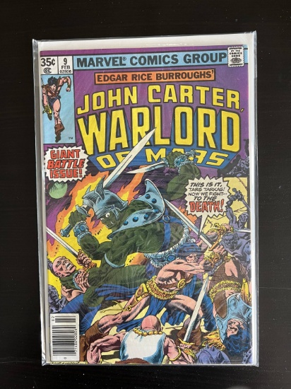 John Carter Warlord of Mars Comic #9 Marvel 35 Cents 1978 Bronze Age