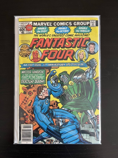 Fantastic Four Comic #200 Marvel Key Anniversary Issue 1978 Bronze Age Marv Wolfman