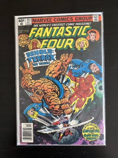 Fantastic Four Comic #211 Marvel 40 Cents 1979 Bronze Age Key 1st Appearance of Terrax the Tamer