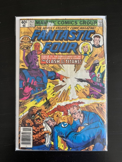Fantastic Four Comic #212 Marvel 40 Cents 1979 Bronze Age Key 2nd Appearance of Terrax the Tamer