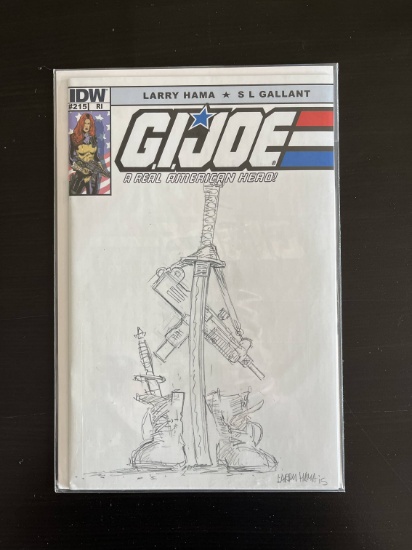 GI Joe Comic #215 IDW Larry Hama 1 For 10 Retailer Incentive Cover Death of Snake Eyes