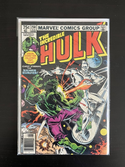 Hulk Comic #250 Marvel 75 Cents Silver Surfer Bronze Age 1980 KEY 1st Cameo Appearances