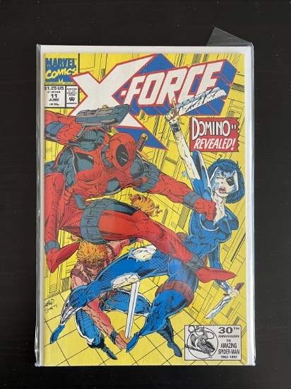 X-Force Comic #11 Marvel 1992 Key 1st Team Appearance Weapon PRIME 2nd Appearance Domino