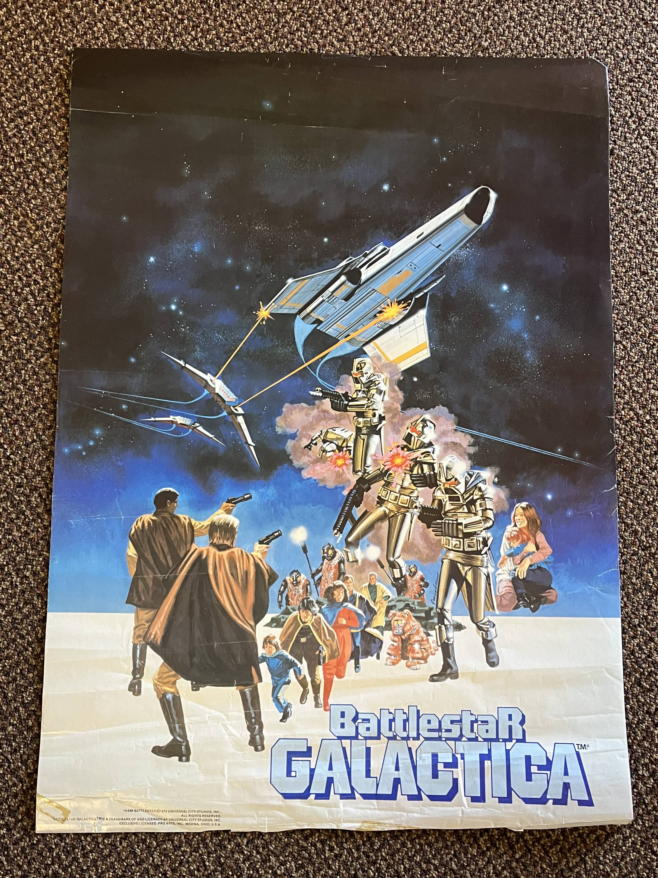 Rare 1978 Battlestar Galactica Poster | Proxibid, image size:2268x3024
