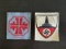 (2) German Bevo Weave Patches